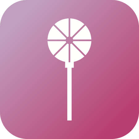 Unique Pin Wheel Vector Glyph Iconのイラスト素材