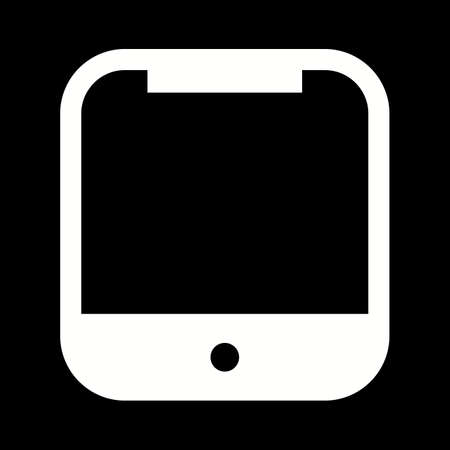 Unique Smart Device Vector Glyph Iconのイラスト素材