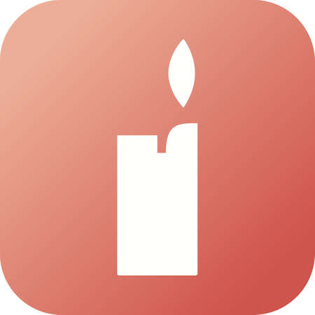 Unique Lighter Vector Glyph Iconのイラスト素材