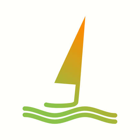 Unique Surfing Vector Glyph Iconのイラスト素材