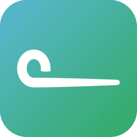 Unique Party Glower Vector Glyph Iconのイラスト素材