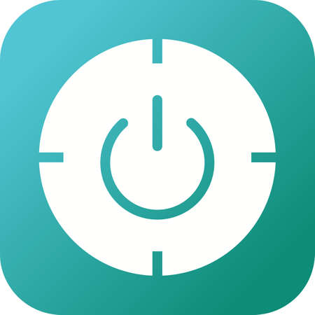 Unique Scheduled Power On And Off Vector Glyph Icon