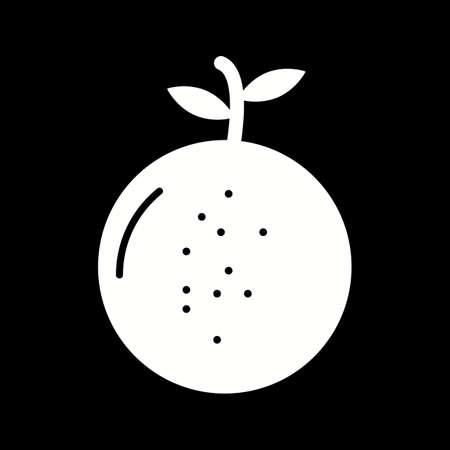 Unique Mandrain Vector Glyph Iconのイラスト素材