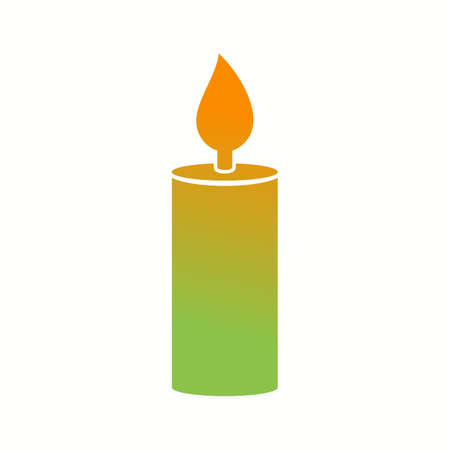 Unique Candle Glyph Vector Iconのイラスト素材