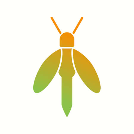Unique Firefly Glyph Vector Iconのイラスト素材