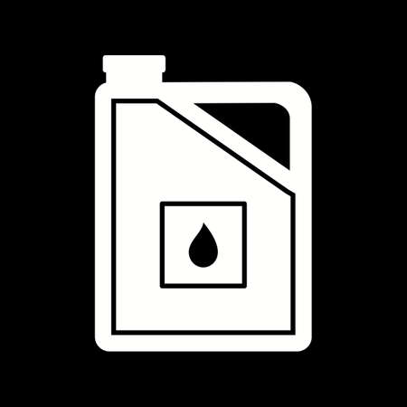 Unique Petrol Vector Glyph Iconのイラスト素材