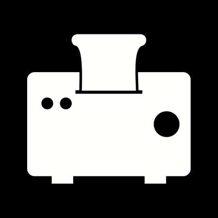Unique Toaster Vector Glyph Icon
