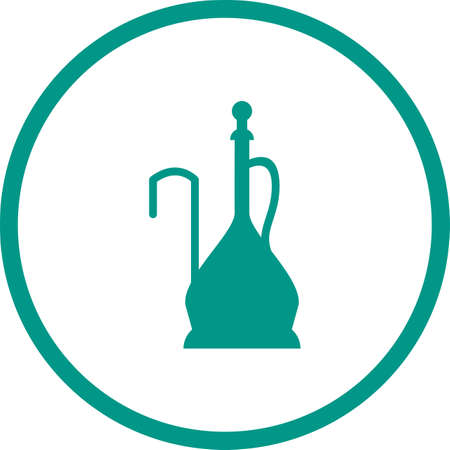 Beautiful Hookah Glyph Vector Icon