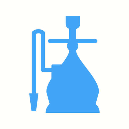 Beautiful Hookah Glyph Vector Icon