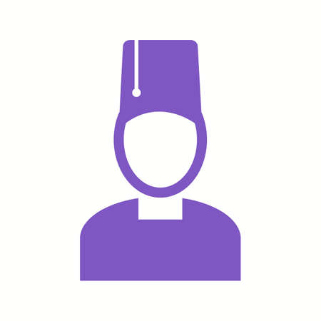 Beautiful Turkish Man Glyph Vector Iconのイラスト素材