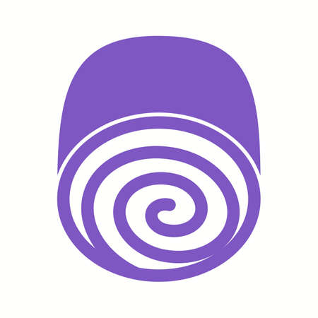 Beautiful Swiss roll Glyph Vector Iconのイラスト素材