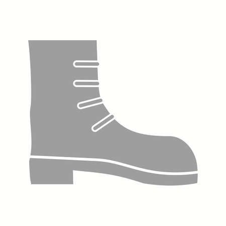 Beautiful Long boot Glyph Vector Iconのイラスト素材