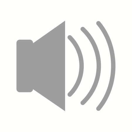 Beautiful Loud Speaker Glyph Vector Iconのイラスト素材