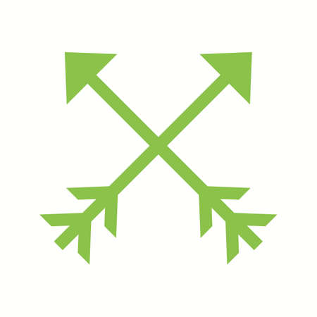 Beautiful Arrows Glyph Vector Iconのイラスト素材