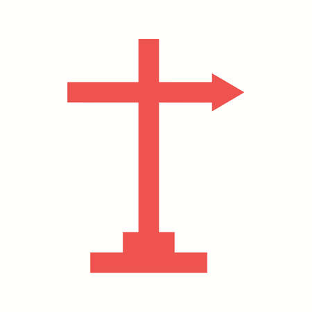 Beautiful Directions Glyph Vector Iconのイラスト素材