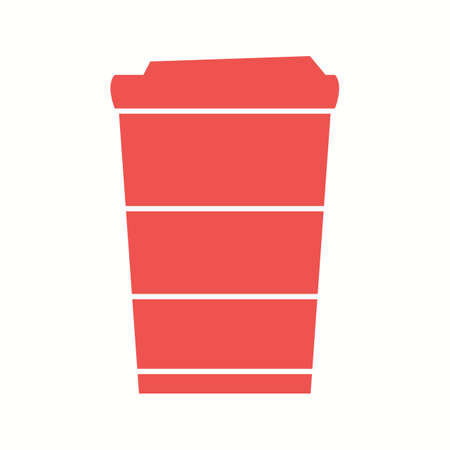 Beautiful Coffee Mug Glyph Vector Iconのイラスト素材