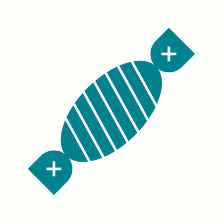 Beautiful Candy Glyph Vector Iconのイラスト素材