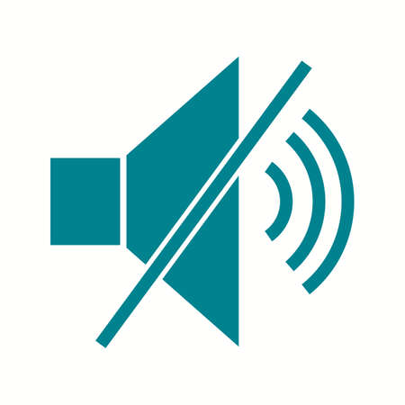 Beautiful Volume Off Glyph Vector Iconのイラスト素材