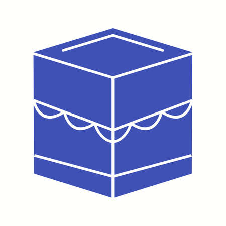 Beautiful Khana Kaba Glyph Vector Iconのイラスト素材