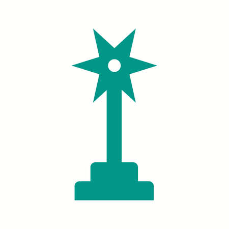 Beautiful Award Glyph Vector Iconのイラスト素材