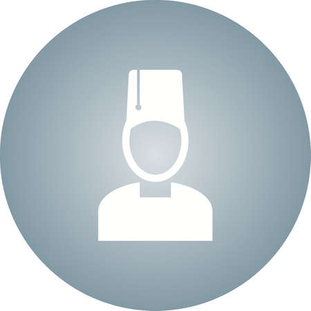 Beautiful Turkish Man Glyph Vector Iconのイラスト素材