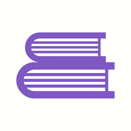 Beautiful Books Glyph Vector Iconのイラスト素材
