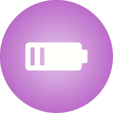 Beautiful Low Battery Glyph Vector Iconのイラスト素材