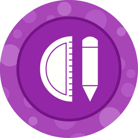 Beautiful Geometry Tools Glyph Vector Iconのイラスト素材