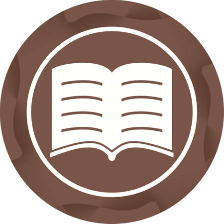 Beautiful Open Book Glyph Vector Iconのイラスト素材