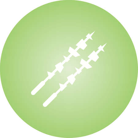 Beautiful Bar BQ Glyph Vector Iconのイラスト素材