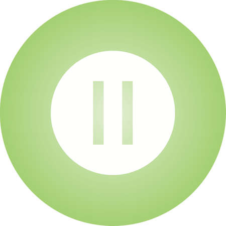 Beautiful Pause Button Glyph Vector Iconのイラスト素材