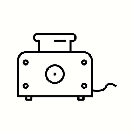 Unique Toaster Line Vector Iconのイラスト素材