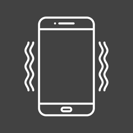 Unique Vibrations Vector Line Iconのイラスト素材