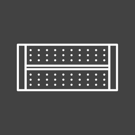 Unique LED Lght Vector Line Iconのイラスト素材
