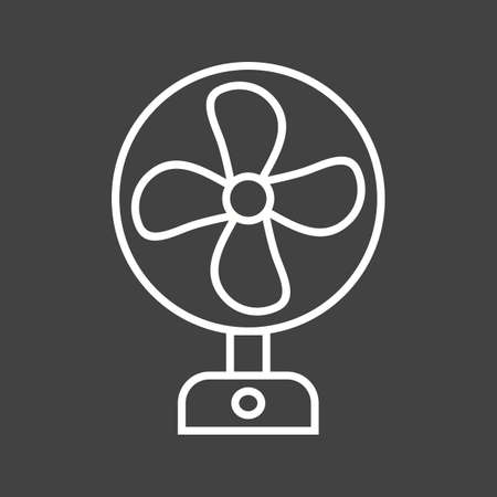 Unique Fan Vector Line Iconのイラスト素材