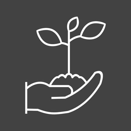Unique Growth Vector Line Iconのイラスト素材