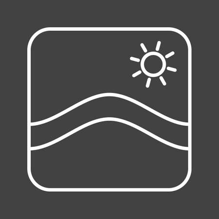 Unique Wallpapers Vector Line Iconのイラスト素材