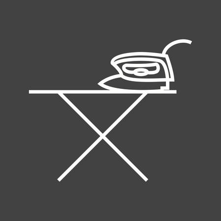 Unique Iron Stand Line Vector Iconのイラスト素材