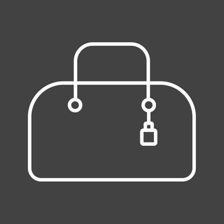 Unique Purse Vector Line Iconのイラスト素材