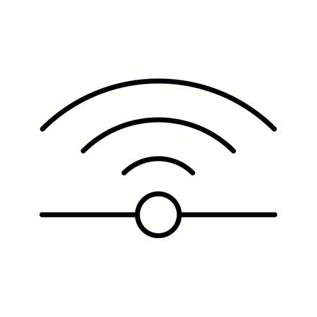 Unique Infrared Vector Line Iconのイラスト素材