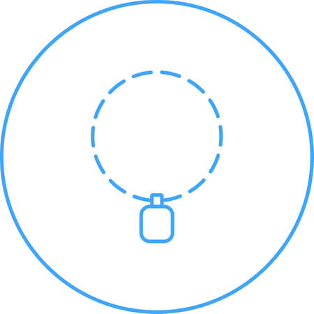 Unique Chain Vector Line Iconのイラスト素材