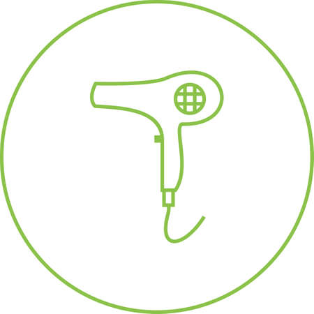 Unique Blow Dryer Line Vector Iconのイラスト素材