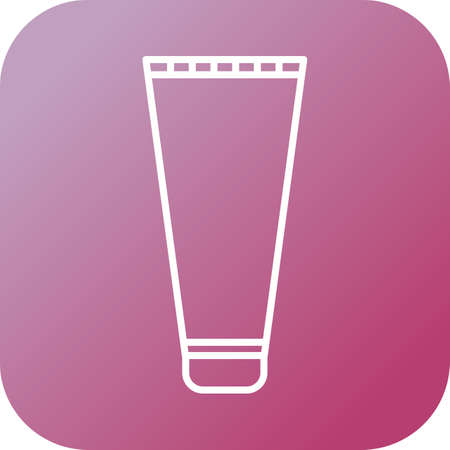 Unique Shaving Cream Vector Line Iconのイラスト素材