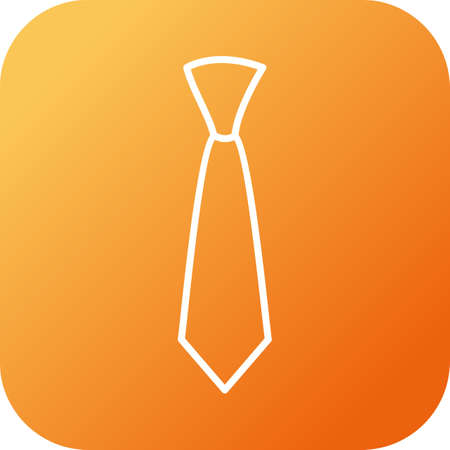 Unique Tie Vector Line Iconのイラスト素材