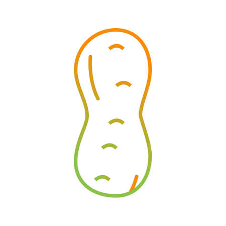 Unique Peanut Vector Line Iconのイラスト素材