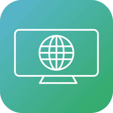 Unique Internet Vector Line Iconのイラスト素材