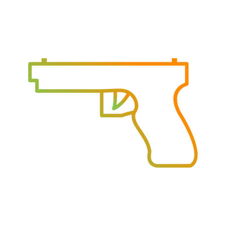 Unique Weapon Vector Line Iconのイラスト素材