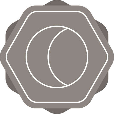 Unique Moon Vector Line Iconのイラスト素材