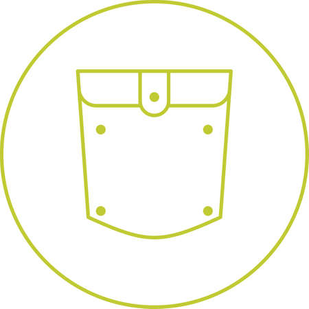 Unique Pocket Square Vector Line Iconのイラスト素材