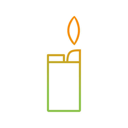 Unique Lighter Vector Line Iconのイラスト素材